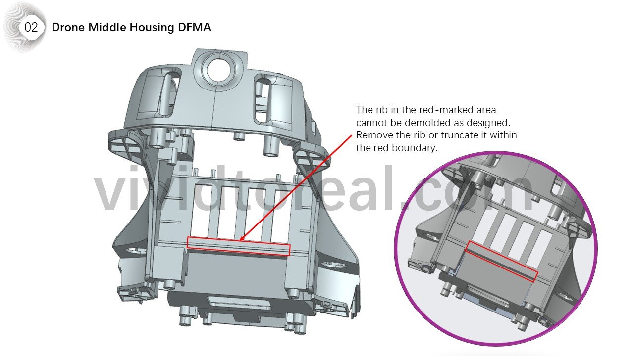 Drone Middle Housing DFMA